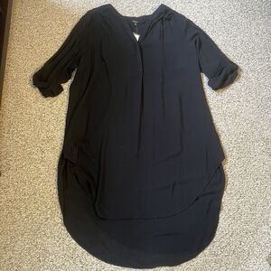 NWT Cupio Womens Dress Plus Size 3X Lightweight Beach Cover LBD Roll Tab Sleeve